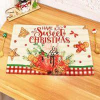 1Pc Almohadilla De Comedor De Lino Con Estampado De Navidad Para 2024 Tapete Para Vajilla Y Taza De Cocina Y Sala De Estar Decoración De Hogar Y Hotel - details 2