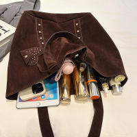 Commuter hombre Bolsa de gran capacidad Gamuza Nicho retro remacha - details 1