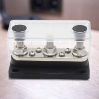 Bloque De Terminales De Autobús 300A 48V Con Cubierta Y Estacas De 3/8 Para RV Marina Barco Vehículo Caravana Nylon Fibra De Vidrio PC - details 9