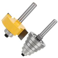 1/4 pulgada Shank Rabbeting Router Bit con 6 rodamientos para múltiples profundidades 1/8 pulgada, 1/4 pulgada, 5/1 - details 0