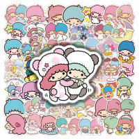 Pegatinas Sanrio Kawaii De Anime Para Cuadernos Botellas Y Scrapbooking 10/30/50/100pcs Dibujos De Little Twin Star - details 4