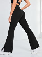 Leggings Flares Para Mujer Cintura Alta Secado Rápido Pantalones Deportivos Pierna Ancha Para Ejercicio Yoga Pilates Gimnasio Activewear - details 1