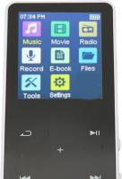 Reproductor de MP3 con Radio FM y Grabadora de Voz, Reproductor de MP4 con Pantalla Táctil de 1,8 Pulgadas con Bluetooth, Reproductor de Música Portátil Ligero Sin Pérdidas Hifi (Blanco) - details 6