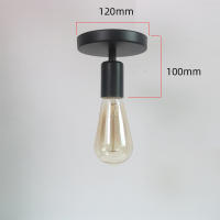 Lámpara De Techo Retro De Hierro Para Pasillo Entrada Iluminación Interior Decorativa Fijación Sencilla E27 Fuente De Alimentación AC 220V Metal Venta Individual - details 1