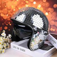Casco de La Bola del disco, casco de La Bicicleta del casco de disco Plata brillante Partido del casco de Harley - details 3