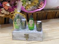 Lote de 10 Miniaturas de Bebida en Chupito de Cristal y Bote de Caramelos en Bolsa de Regalo con Lazo - Regalos Originales para Invitados de Boda, Aniversarios, Comuniones, Bautizos, Cumpleaños y Despedidas de Soltero/Soltera - details 12