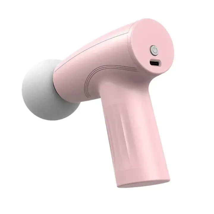 Mini Masajeador De Músculo Rosa Profundo Terapia De Masaje Portátil Para Fascia Batería Recargable Percusión De Alta Intensidad Tamaño Compacto - 1