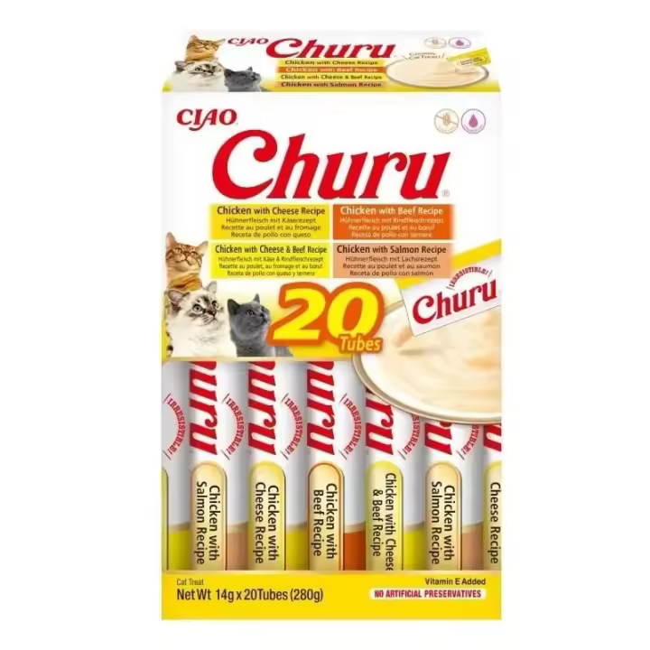 Churu Cat Variedades De Pollo Con Buey 20 Uds - 1