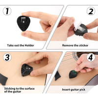 Juego De 10 Piezas De Palillos Para Guitarra Y 1 Portapalillos 6 Espesores Aleatorios Para Acústica Eléctrica Bajo Ukulele - details 4