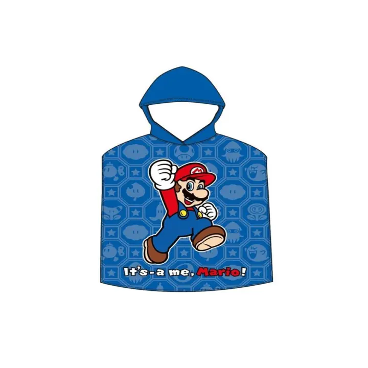 PONCHO ALGODÓN 55*110CM SUPER MARIO BROSS - 1