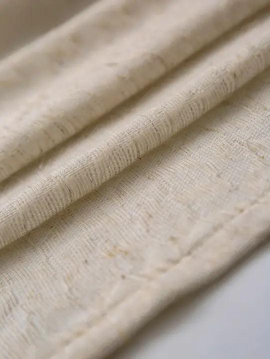 Cortinas De Lino Natural 84 Pulgadas Para Sala De Estar 1 Panel Semi Transparente Neutral Paisajista Rústico - 1