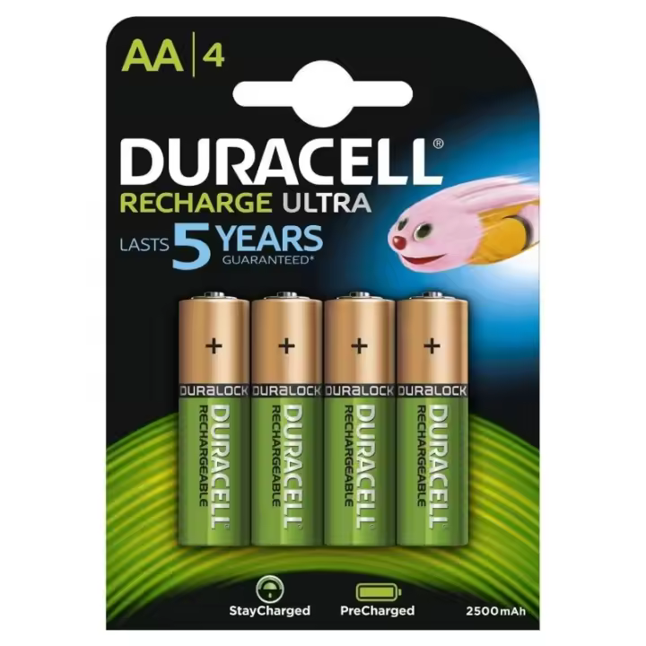 Pack de 4 pilas aa duracell hr06-p/ 1.2v/ recargables - 1