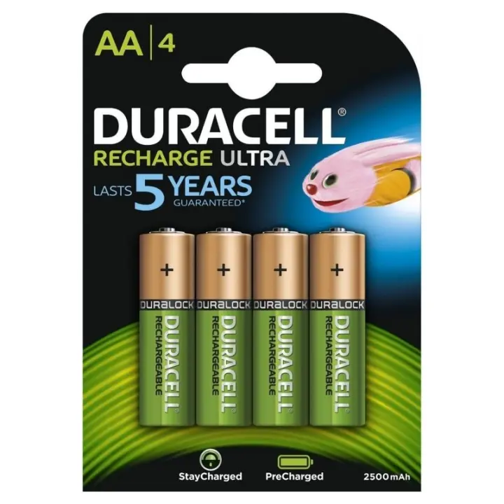 Pack de 4 pilas aa duracell hr06-p/ 1.2v/ recargables - 1