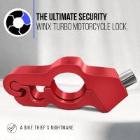 Cerradura De Manillar Para Motocicleta 1pc Anti-Robo Simulación De Plata Sólida Bloqueo De Freno De Barra Pull Rod ATV Tierra Vías Antiestrés - details 4