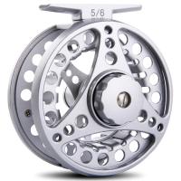 Carrete De Pesca Al Fly Sougayilang CNC Machined Aluminio Cuerpo Acero Inoxidable Eje Principal Knob Antideslizante 5/6 Pesca - details 27