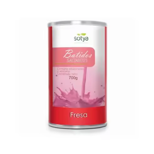 SOTYA BATIDO SACIANTE Fresa 700 Gramos    grasa, perder peso, bloquear grasa, reducir peso - 1