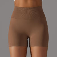 Pantalones cortos deportivos de Yoga sin costuras para mujer, pantalones cortos deportivos para ciclismo, trotar, Fitness, cintura alta, Push Up, pantalones cortos de gimnasio, mallas, ropa de Yoga - details 39
