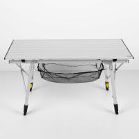 AKTIVE Mesa plegable, 90x51x45/70 cm, Altura ajustable, Topes antideslizantes, Máx. 30 kg, Malla extraíble, Bolsa de transporte, Mesa camping y picnic, Mesas plegables - details 5