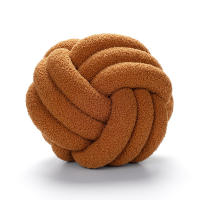 Cojín De Decoración De Hogar En Forma De Bola Tejido a Mano No Deformable Eco-amigable Relleno De Algodón PP Para Adultos Y Niños - details 4