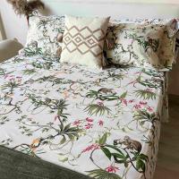 Juego de Sábanas Alo Home 100% Algodón - Estampado Tropical Monkey - Cama 90/135/150 cm + Funda almohada - details 3