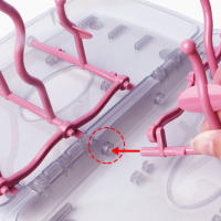 Soporte De Secado Para Botellas Y Tetinas Arbol De Almacenamiento Portátil Doble Cara Para Bebés Con Estante Para Chupetes Y Copas De Alimentación - details 3