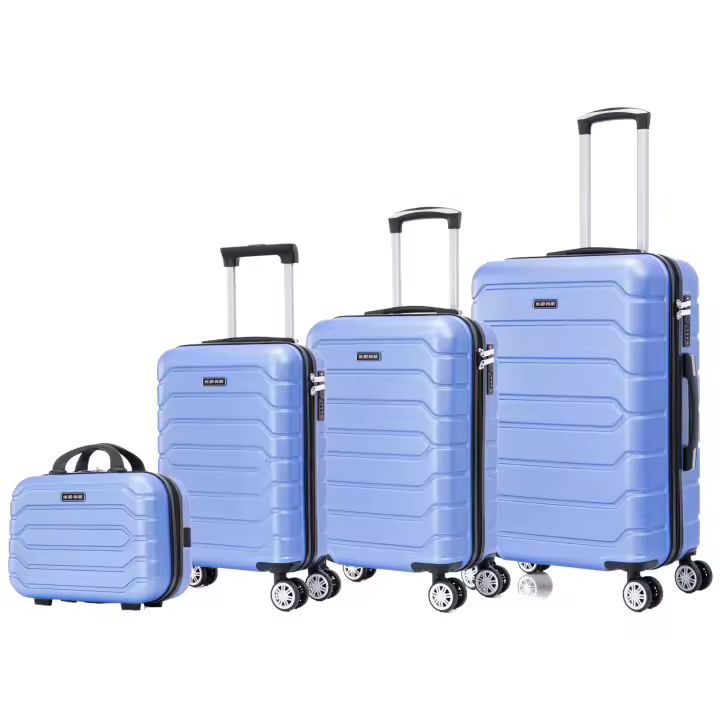 Conjunto de Maletas de Viaje Elegantes: Carcasa Ligera, Cerradura Numérica, 4 Ruedas Giratorias 360°, Asa Telescópica de Aluminio  Juego de Maletas   Maleta ( 6990 M001 8001 8002 H24 ) - 1
