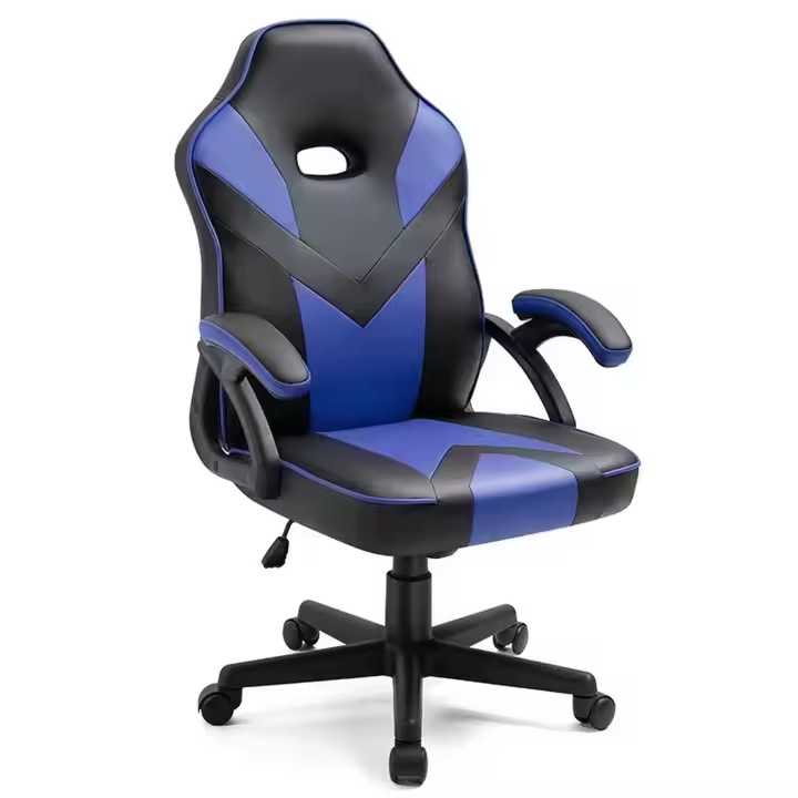 Silla de Oficina Gaming Wellhome Azul con Reposabrazos Ajustables - 1