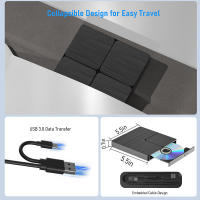 Disco Óptico Externo Blu-ray DVD USB 3.0 Portátil BD-Combo Lector Y Quemador Para Laptop PC Computadora Portátil Windows Mac - details 5