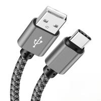 Cable De Carga Rápida De Nylon USB a a Tipo C Para Huawei Samsung Android 1M 2M 3M Transmisión De Datos Dispositivo De Carga TypeC - details 0