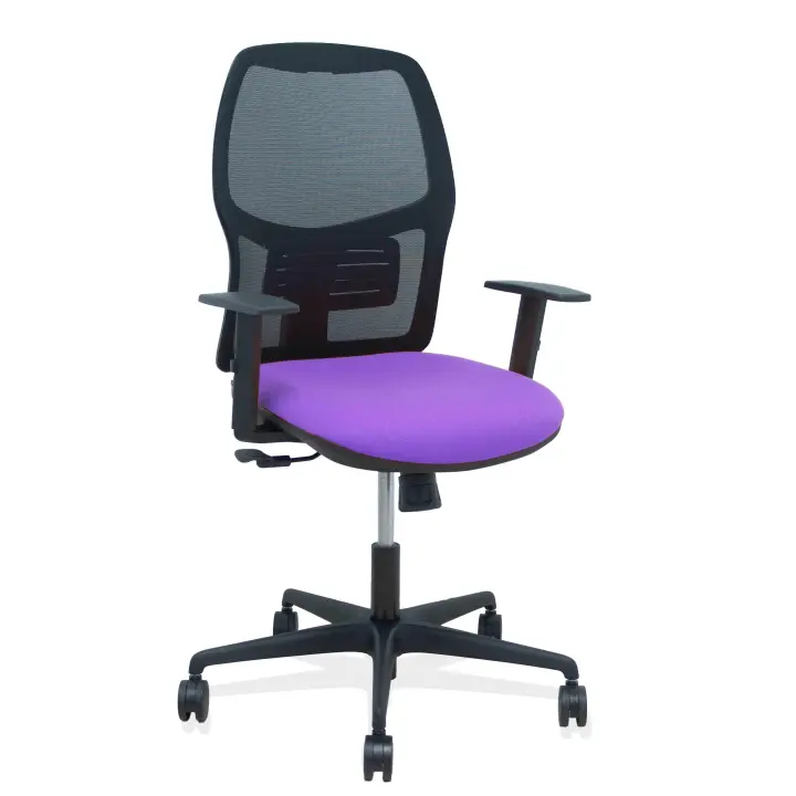 Silla Alfera sincro malla negra bali lila brazo regulable - 1