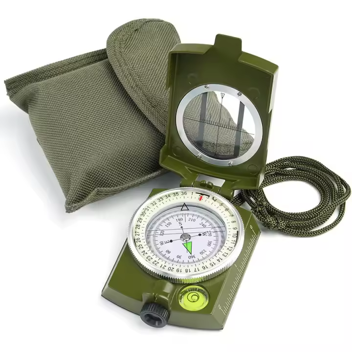Compas Militar Profesional Impermeable Con Almacenamiento Para Senderismo Orienteering Lectura De Mapas Y Supervivencia Táctica - 1