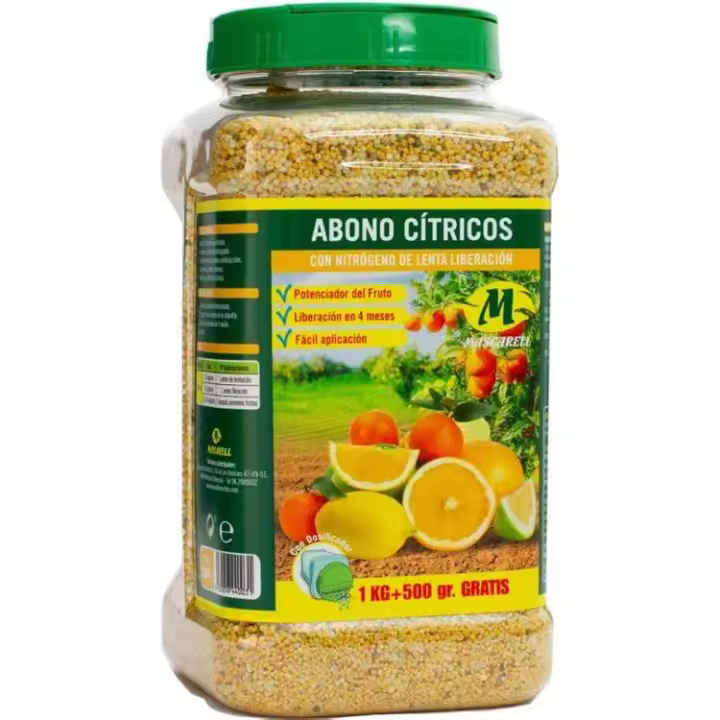Abono Citricos Micro Granulado 1,5 Kg - Fertilizante para Limonero, Naranjo, Pomelo - 1