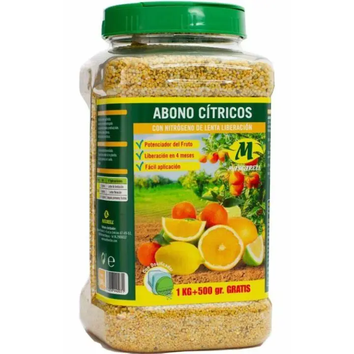 Abono Citricos Micro Granulado 1,5 Kg - Fertilizante para Limonero, Naranjo, Pomelo - 1