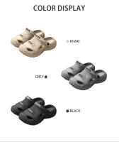 Sandalias EVA Para Hombres En Verano Con Suela Gruesa Y Suave Para Uso Al Aire Libre Zapatos De Playa Para Deportes Casuales Y Perforados - details 4