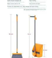 Juego De Escoba Y Asera Plegable Antideslizante Sin Adherir Para El Hogar Con Mango Largo Y Cepillo Portátil Para Cocina - details 16