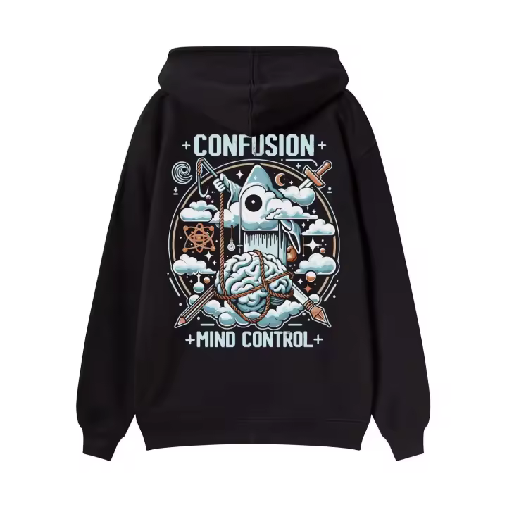 MIND CONTROL BLACK HOODIE - 1