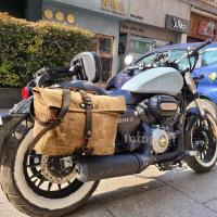 Bolsa De Sillín De Motocicleta Vintage Impermeable Y Resistente Al Desgaste Cuero Motocross Retro Bolsa Trasera De Ciclismo Acolchada - details 4