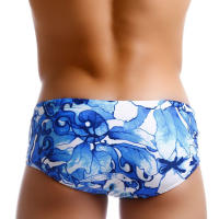Bikini De Natación Para Hombres Short De Playa Estampado 3D De Pez Azul Ropa Deportiva Cómoda Y Sexy Traje De Baño Briefs De Natación - details 3