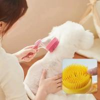 Cepillo De Baño Para Mascotas Con Dispensador De Shampoo Y Mango Largo De Silicona Suave Para Masaje Y Limpieza Del Pelaje Y Cabello - details 8
