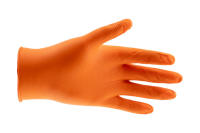 Guantes de Nitrilo Diamantado Desechables - Würth - color naranja, talla M, 50uds - Certificado Riesgos Complejos, Resistente a Hidrocarburos - details 0