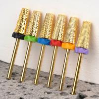 Broca De Uñas De Taladro De 5 En 1 En Acero De Titanio Para Eliminar Esmalte De Uñas Gel UV Accesorio De Corte De Millo - details 0