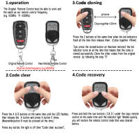 Duplicador De Llaves Remotas 433.92MHz 4CH Para Puerta De Garage Y Portón Con Batería 12V 27A Control Remoto Universal - details 2