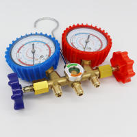 Medidor de Presión de Aire Acondicionado R134a con Manguera y Gancho Herramienta Diagnóstico 3 Way AC para Freon R12 R22 R404A R134a - details 8