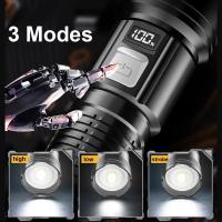 Linterna Táctica LED De Alta Potencia 100000LM Recargable USB Para Camping Pesca Emergencia Con Luz De Mostrador Y Zoom - details 0
