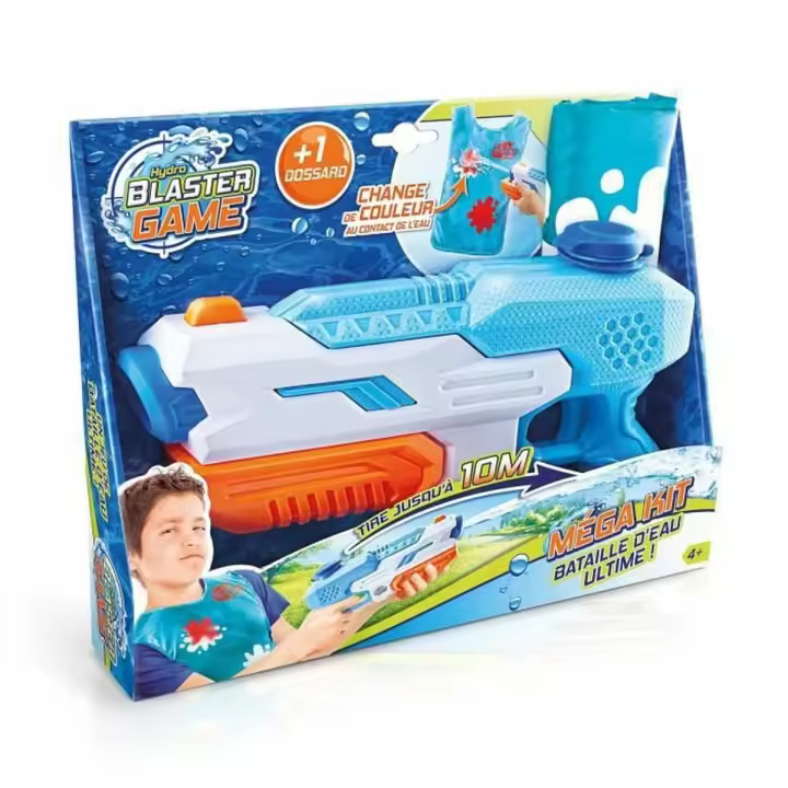 JUEGO DE SUPER BLASTER KIT DE DIVERSIÓN ACUATICA PISTOLA AGUA CON PETO, POTENTE - 1