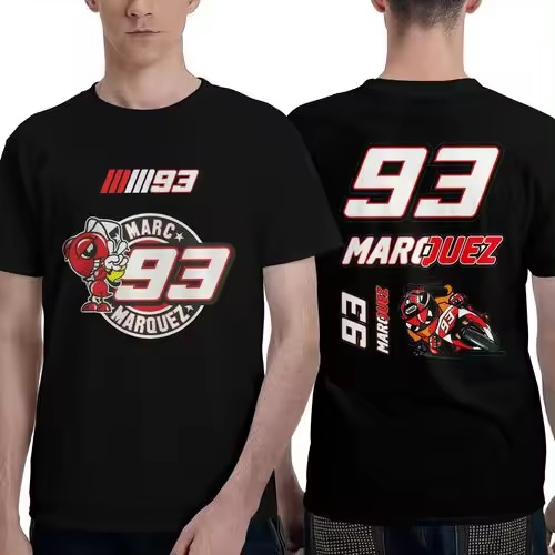 Camiseta de Manga Corta, 100% Algodón, Ropa Unisex para Hombres y Mujeres en 5 Tallas, Camiseta Negra CON DOBLE ESTAMPADOS, Cuello redondo. - 1