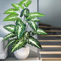 Artificial Pothos Monstera De 60-109cm Planta De Pollo Falso De Plástico Decoración Festiva Para El Hogar Y La Oficina - details 9