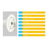 Tapa De Inlet Filtrada Cerrable Para Agua Fresca RV Accesorios Capa De Tanque Blanco Para Remolques De Barco Y Caravanas - details 8