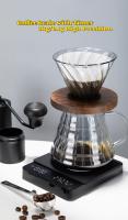Báscula electrónica digital portátil y recargable para café expreso de goteo de 3 kg/0,1 g con temporizador. - details 0