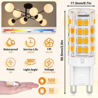 8 unids G9 bombillas LED regulable, 5W bombilla LED Blanco caliente, 360 Ángulo de haz bombillas de Ahorro de Energía para la iluminación del Hogar lámpara LED - details 0